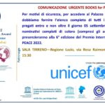 BOOKS FOR PEACE 2022: COMUNICAZIONE PER INGRESSO KERMESSE